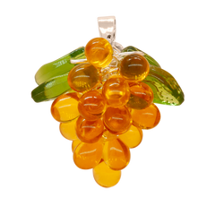 Apricot Jelly Necklace in Silver