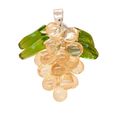 Champagne Jelly Necklace in Silver