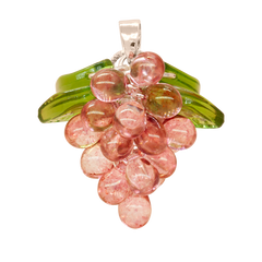 Raspberry Jelly Necklace in Silver