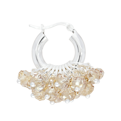 Mini Biscuit Bliss Earrings in Silver