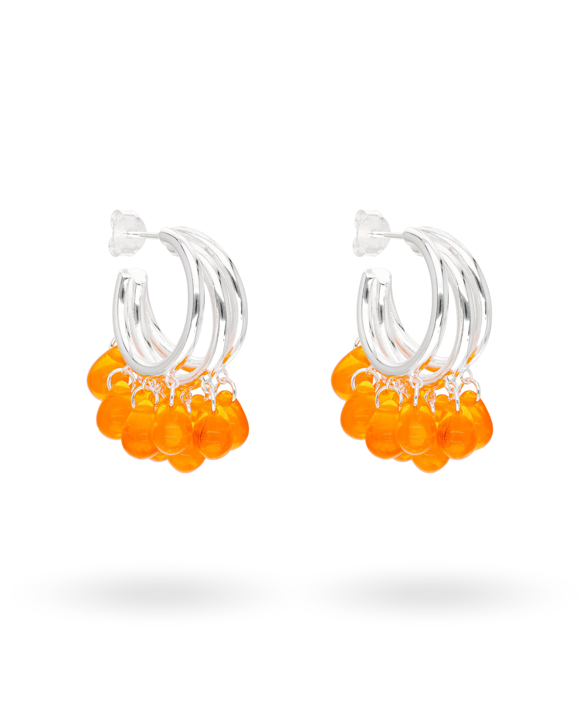 Corallicious Earrings in Silver