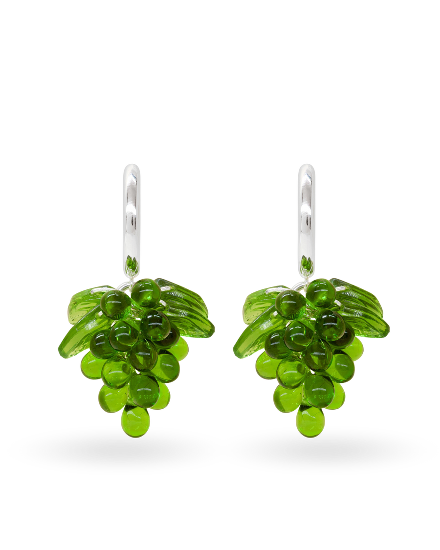 Grape Jelly Earrings in Silver