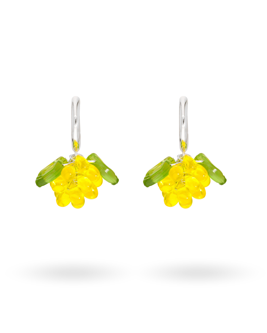 Mini Lemon Jam Earrings in Silver