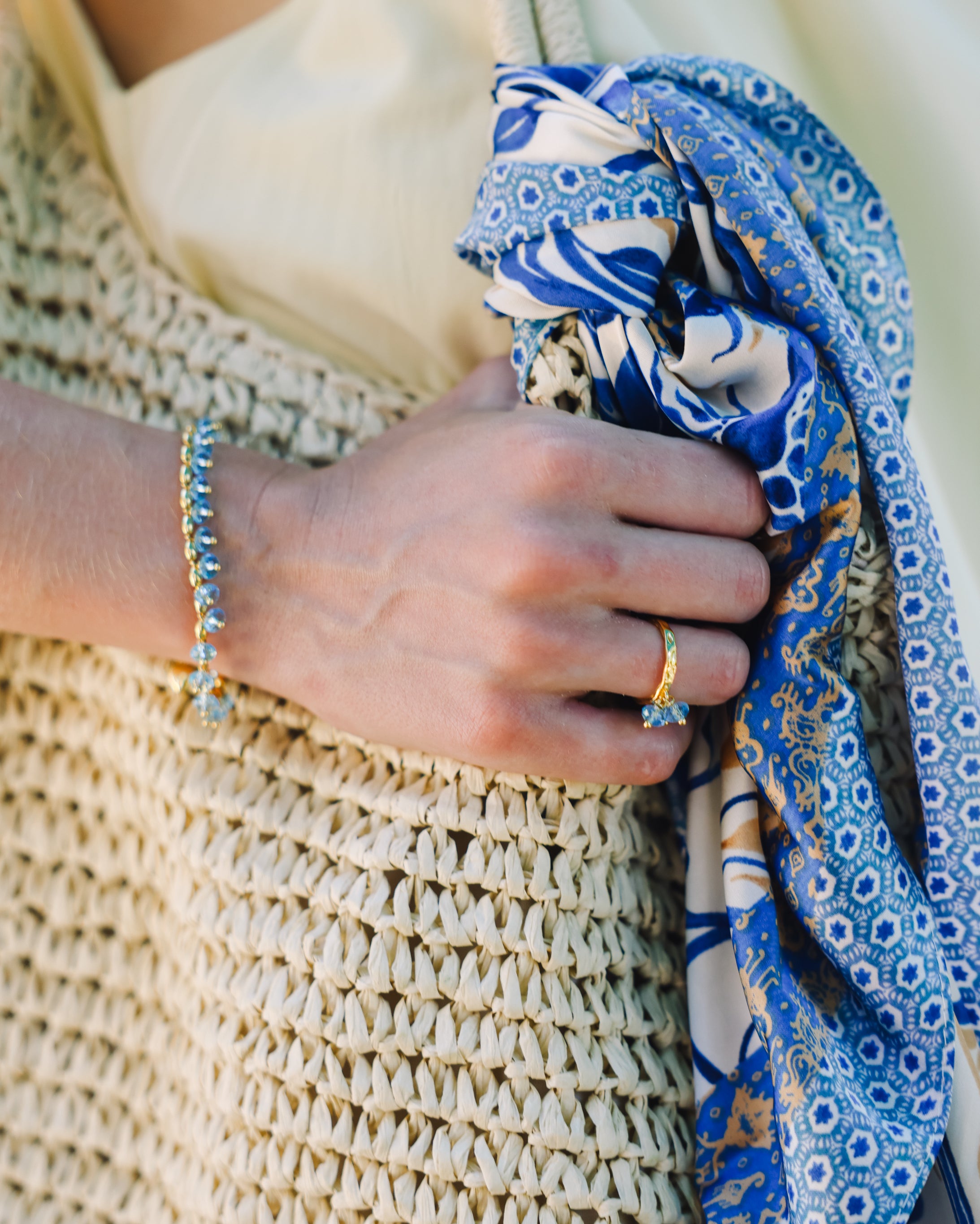 Disco Ring Aquamarine