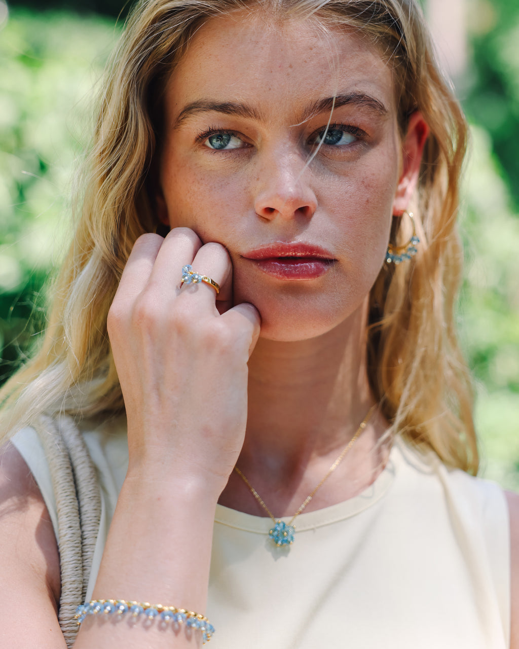 Disco Ring Aquamarine