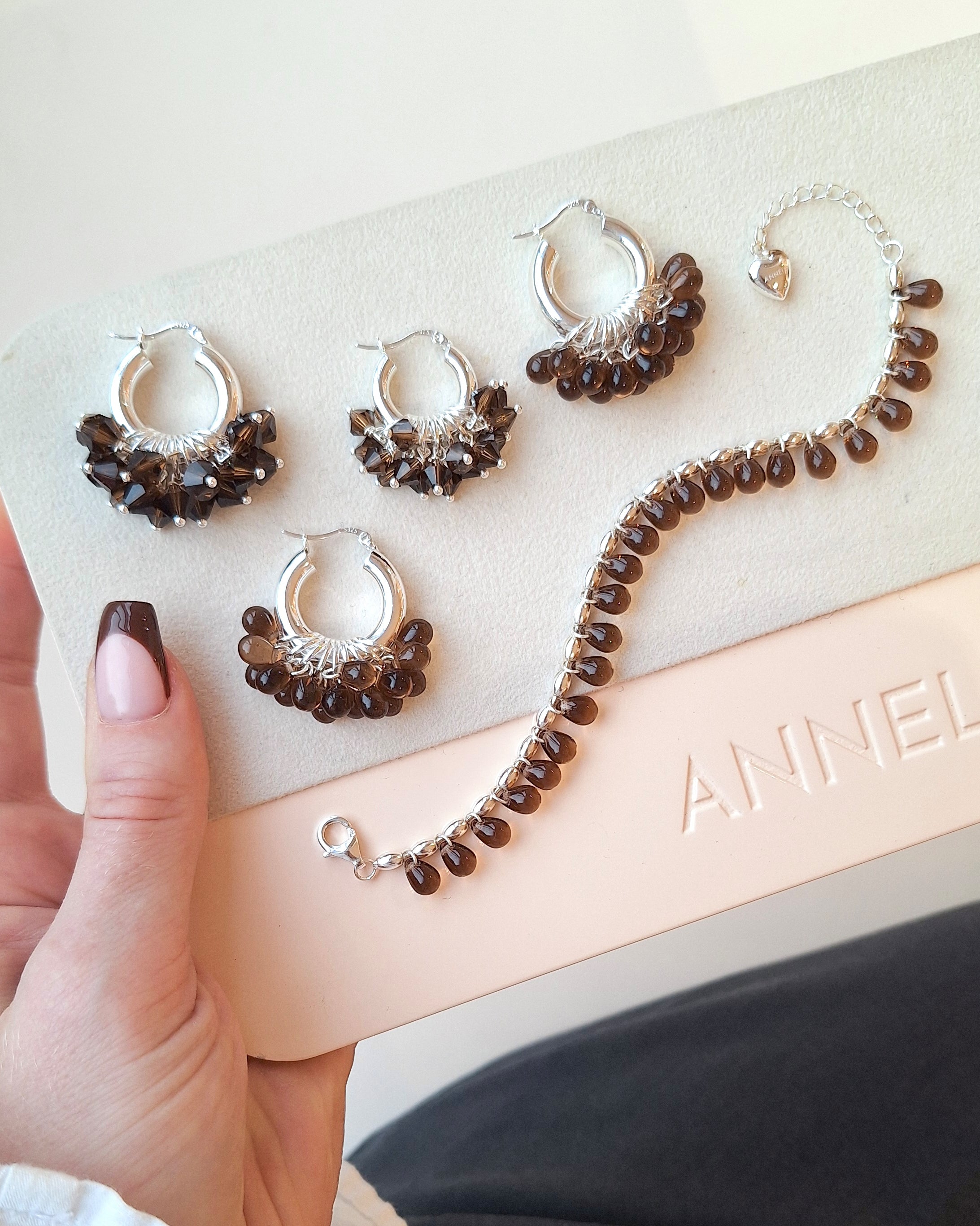 Mini Chocolicious Earrings in Silver