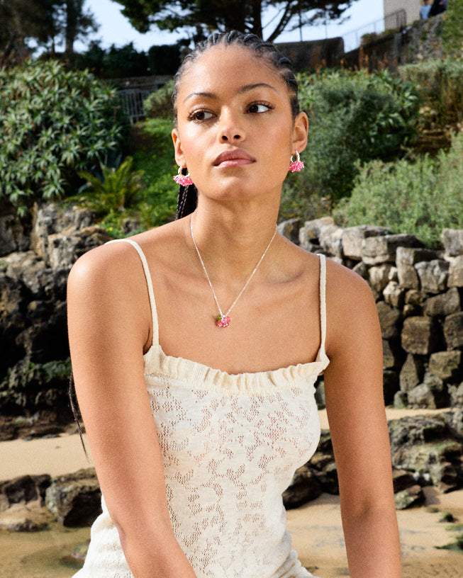 Rose Romance Necklace in Silver