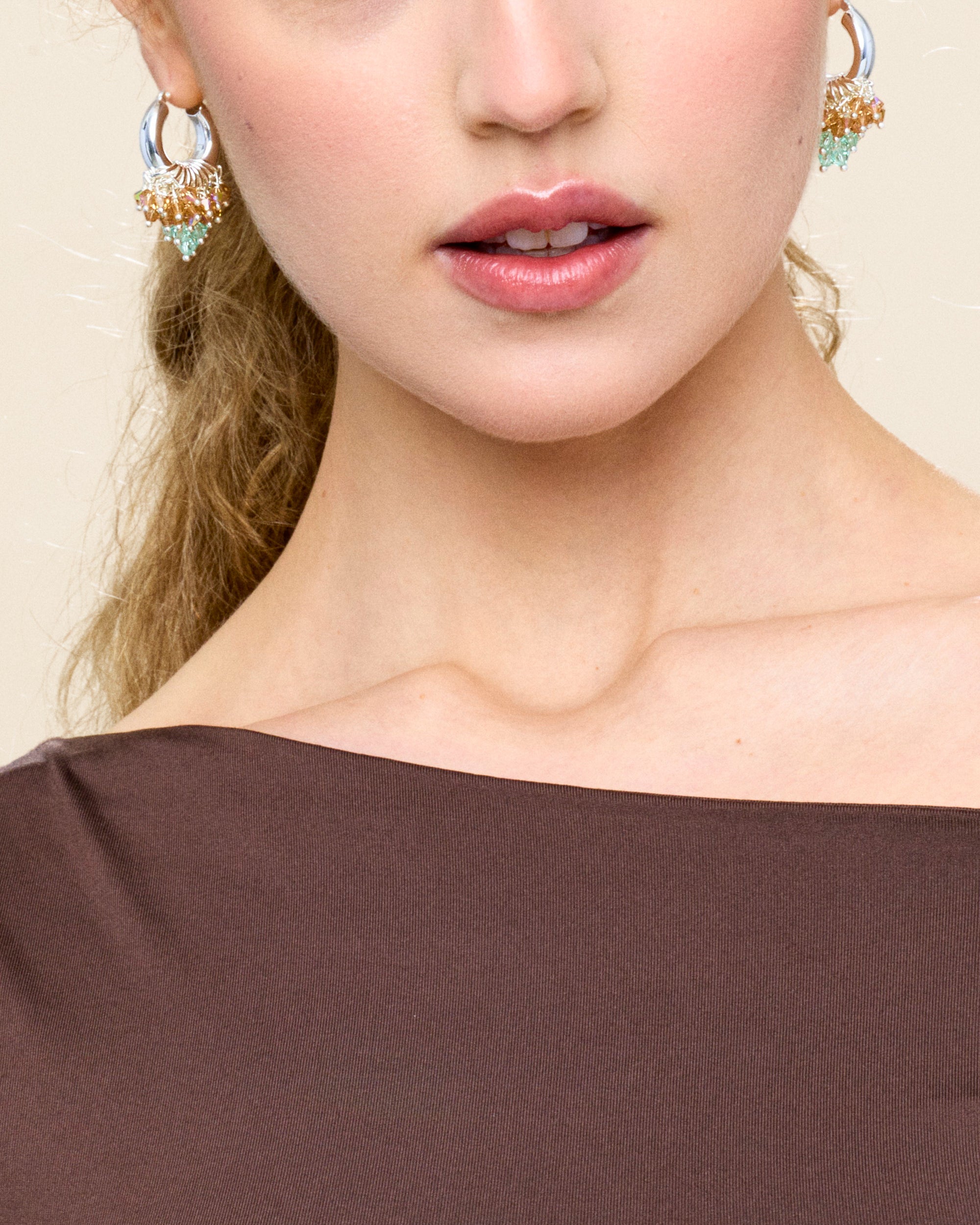 I Love You Matcha Earrings in Silver