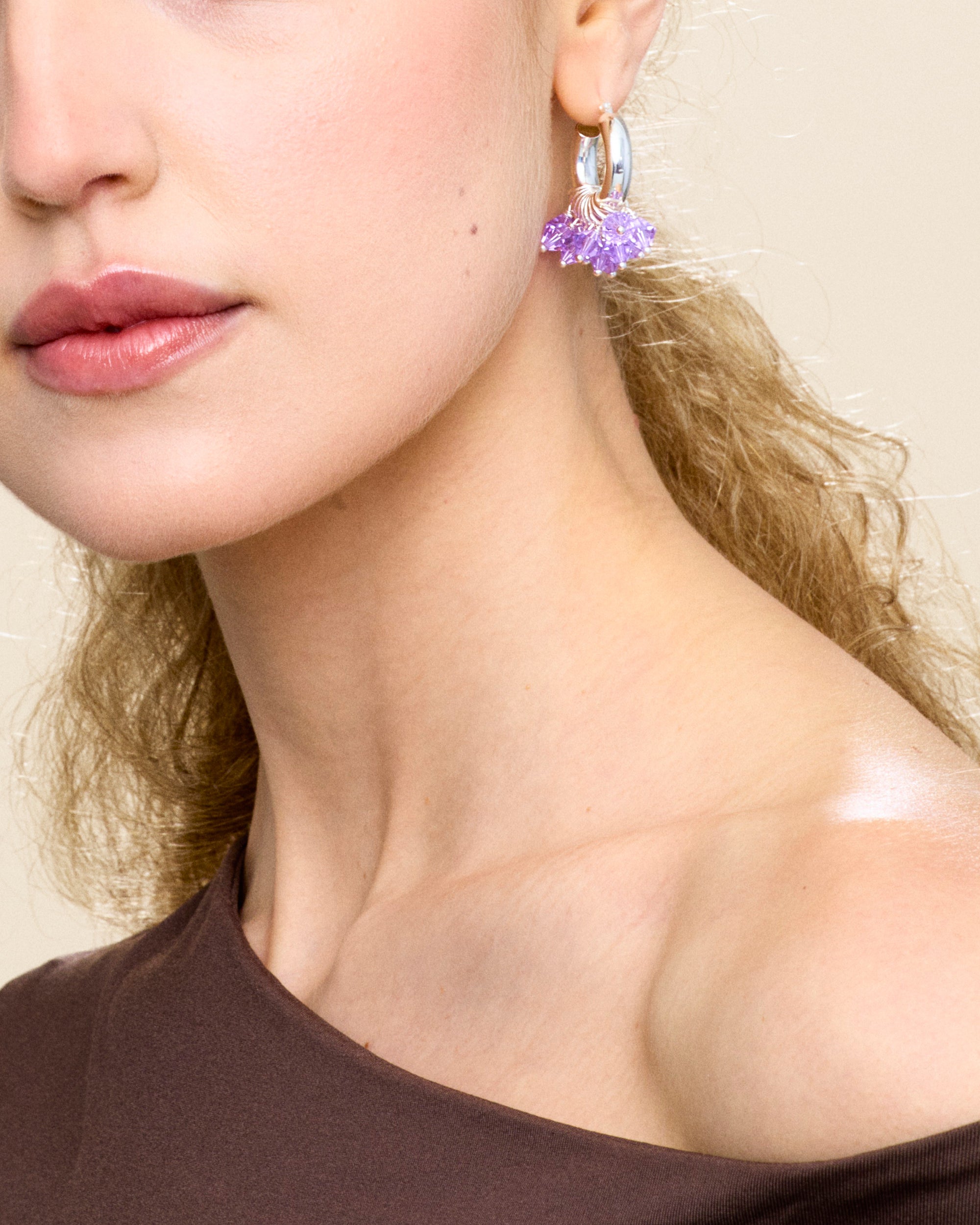 Ritzy Blitz Earrings in Silver