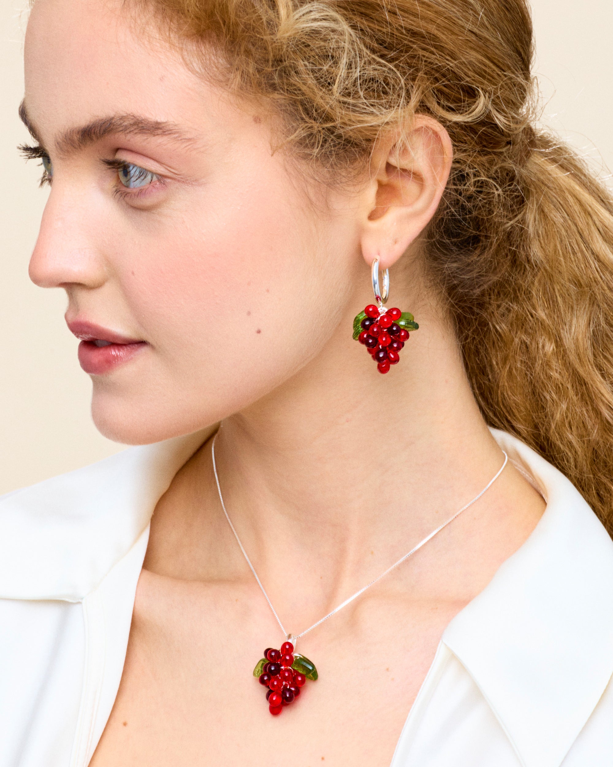 Candy Currant Jelly Halsband i Silver