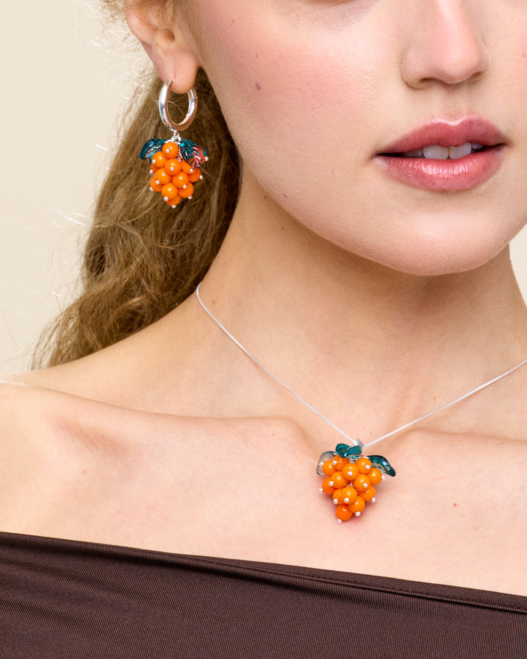 Cloudberry Cute Necklace in Silver