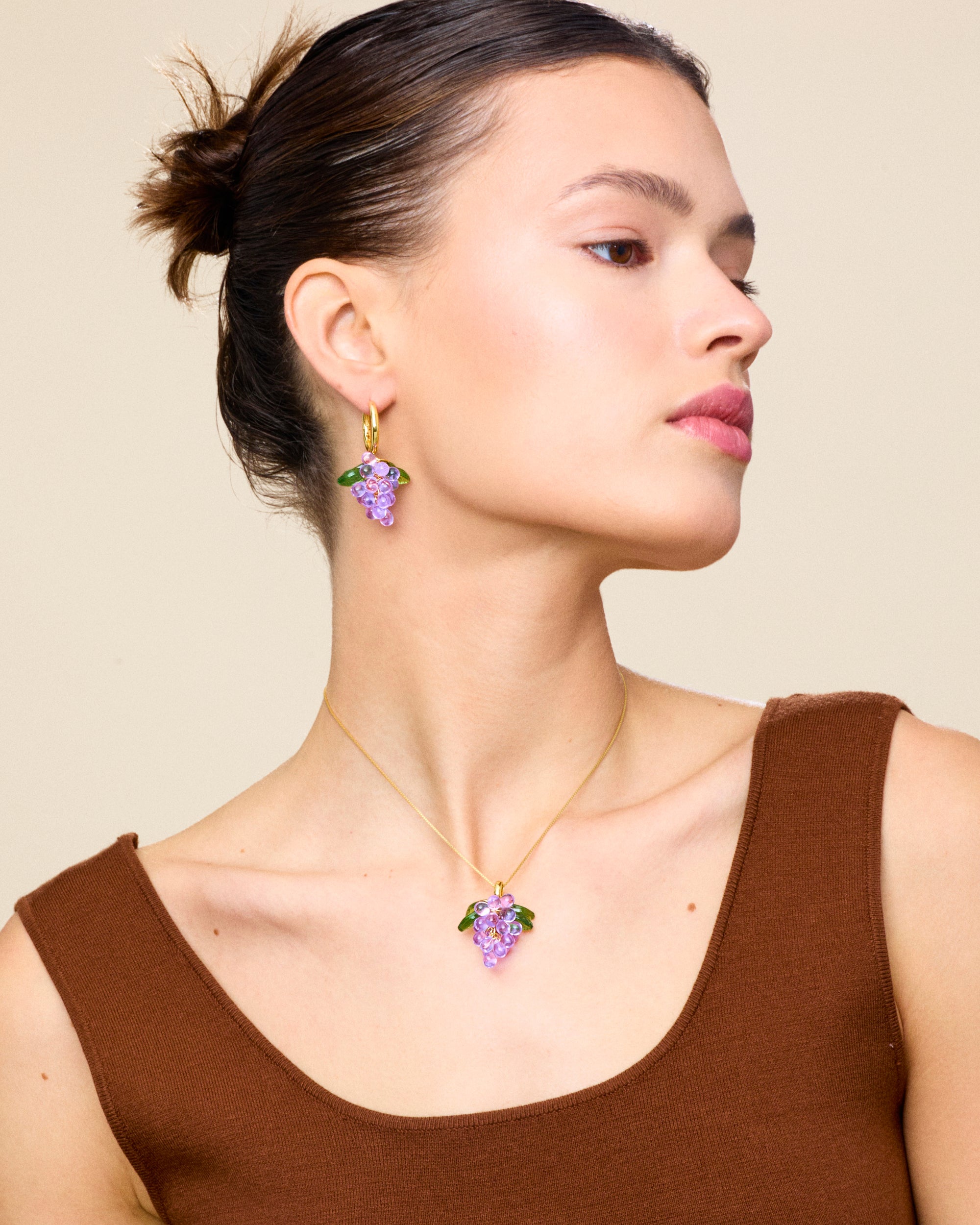 Lavender Jelly Earrings