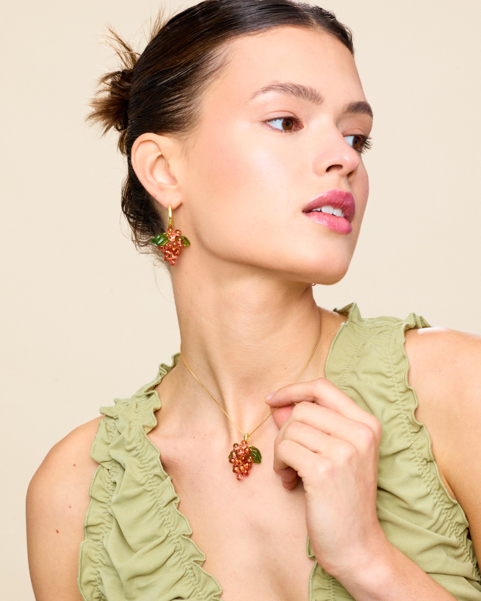 Raspberry Jelly Necklace