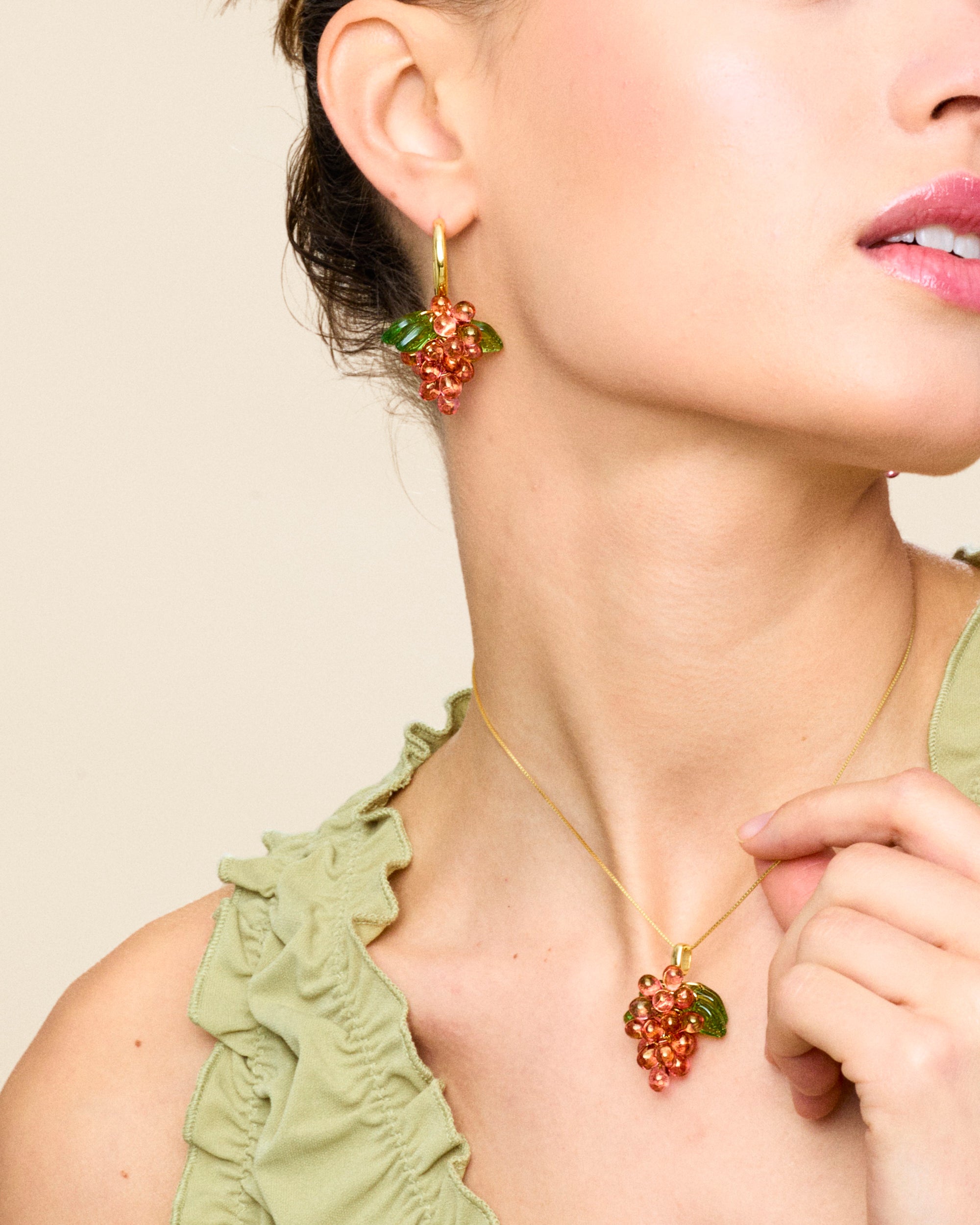 Raspberry Jelly Earrings