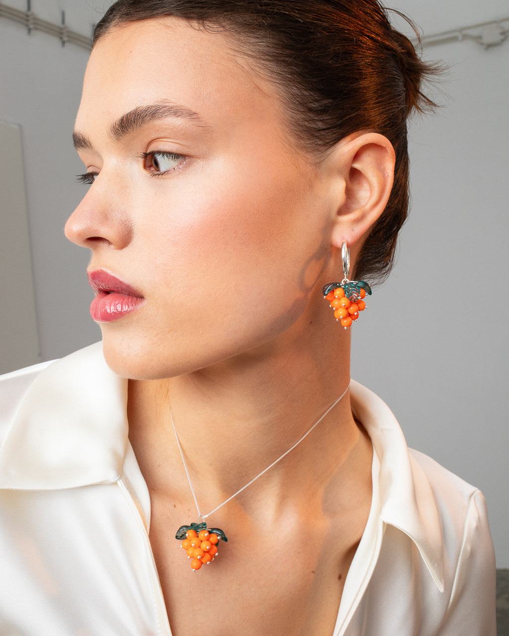 Cloudberry Cute Necklace in Silver