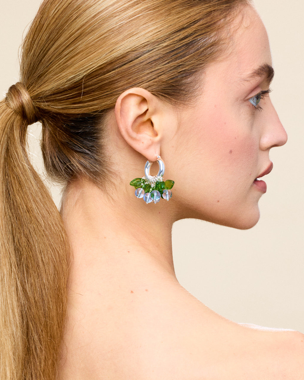 Blueberry Fields Forever Earrings in Silver