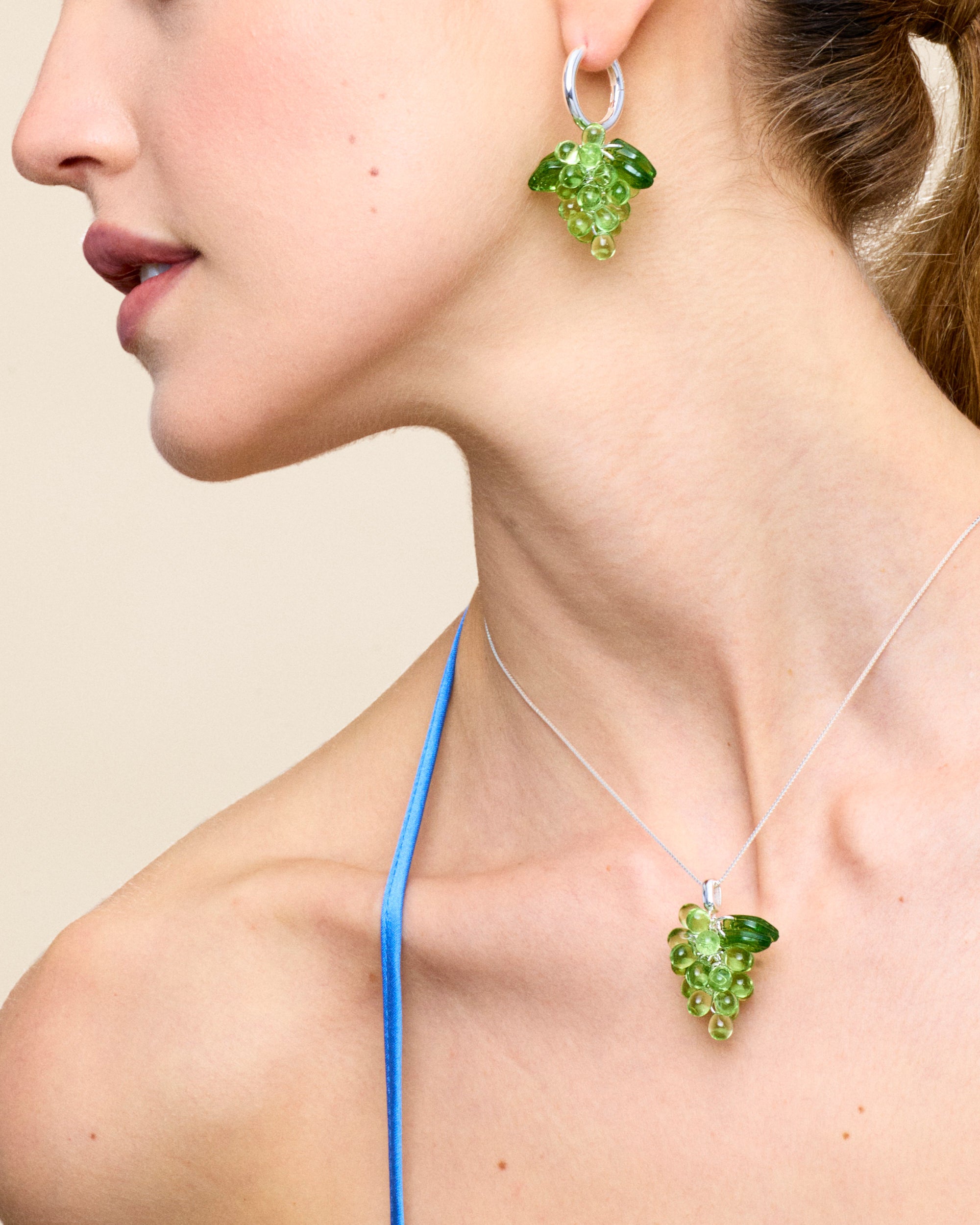 Apple Pie Jelly Halsband i Silver
