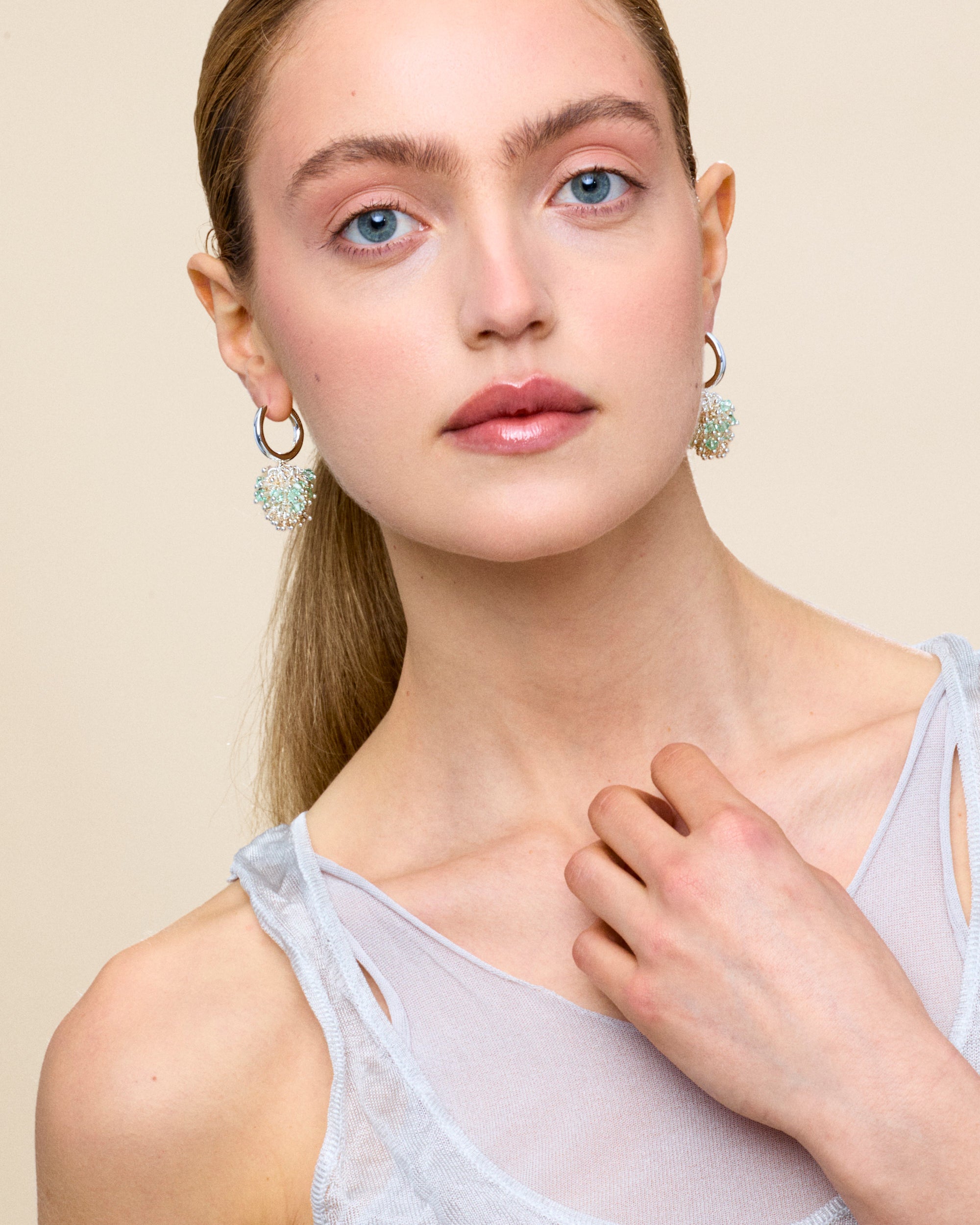 Pistachio About You Earrings in Silver