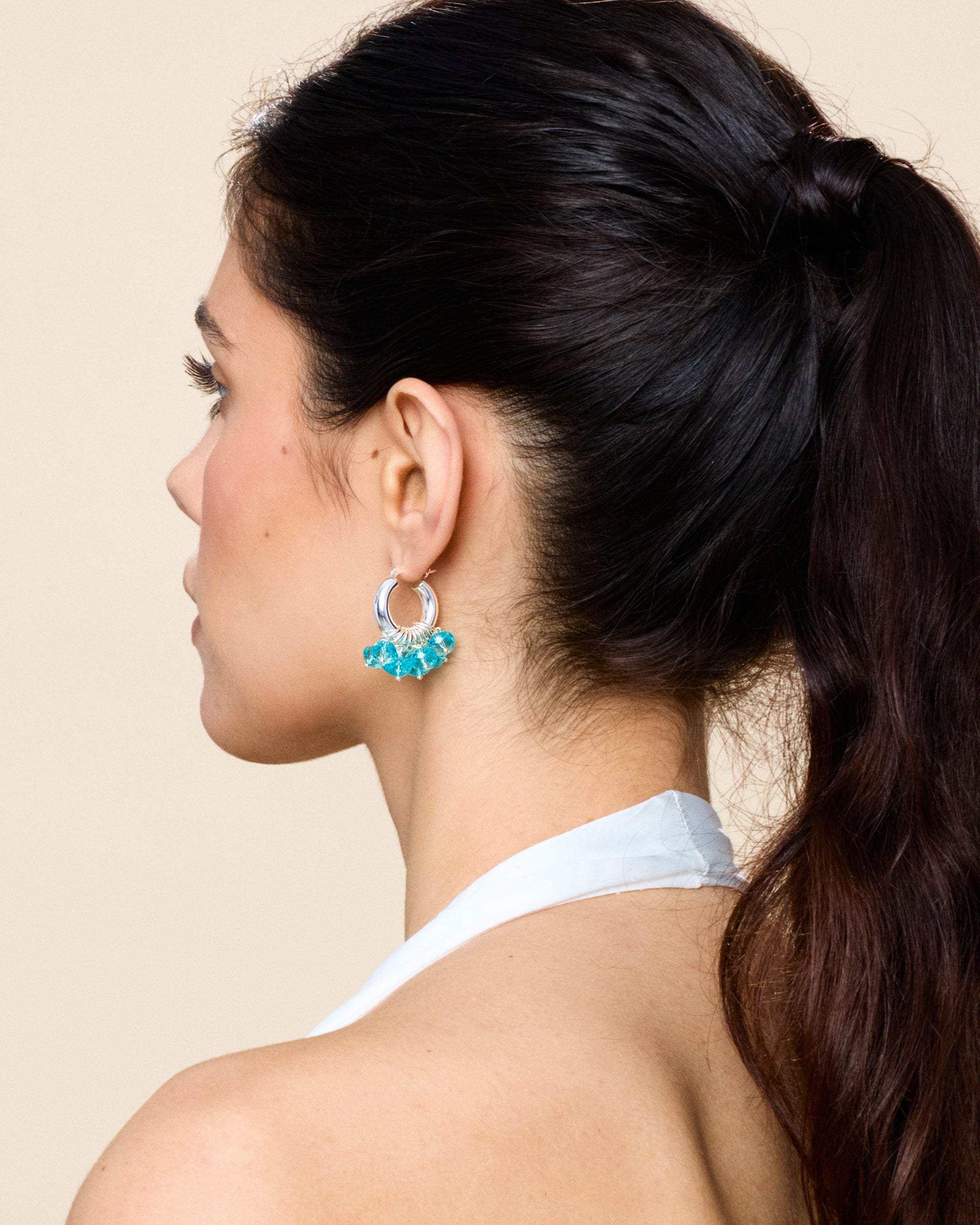 Aquarius Earrings in Silver