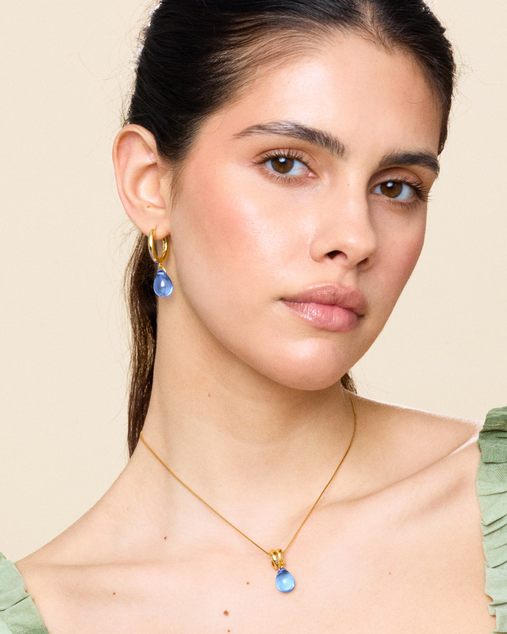 Sugar Drop Blue Necklace