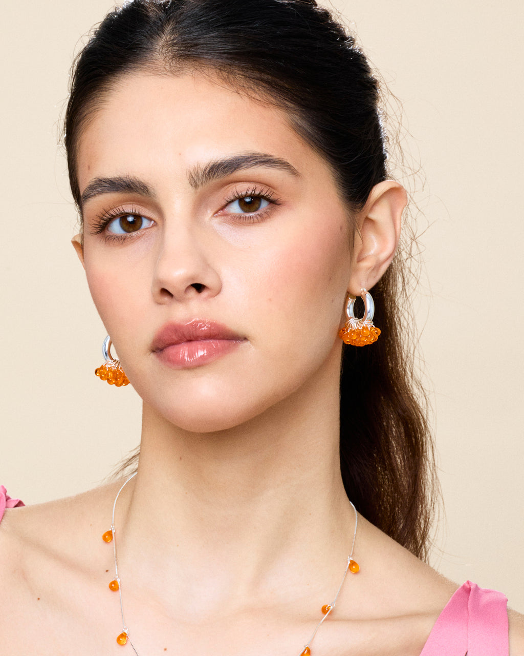 Tangy Twist Earrings in Silver