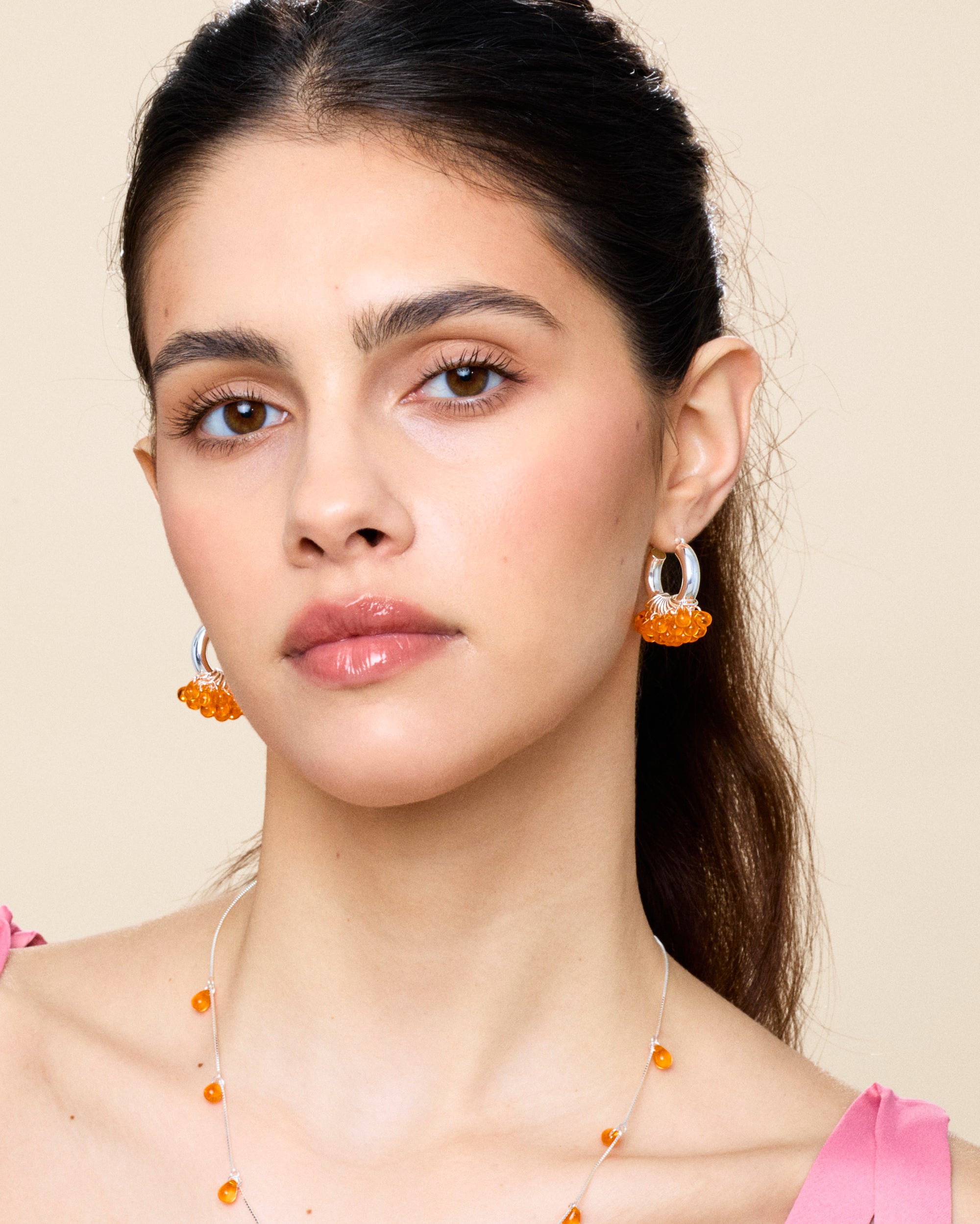 Tangy Twist Earrings in Silver