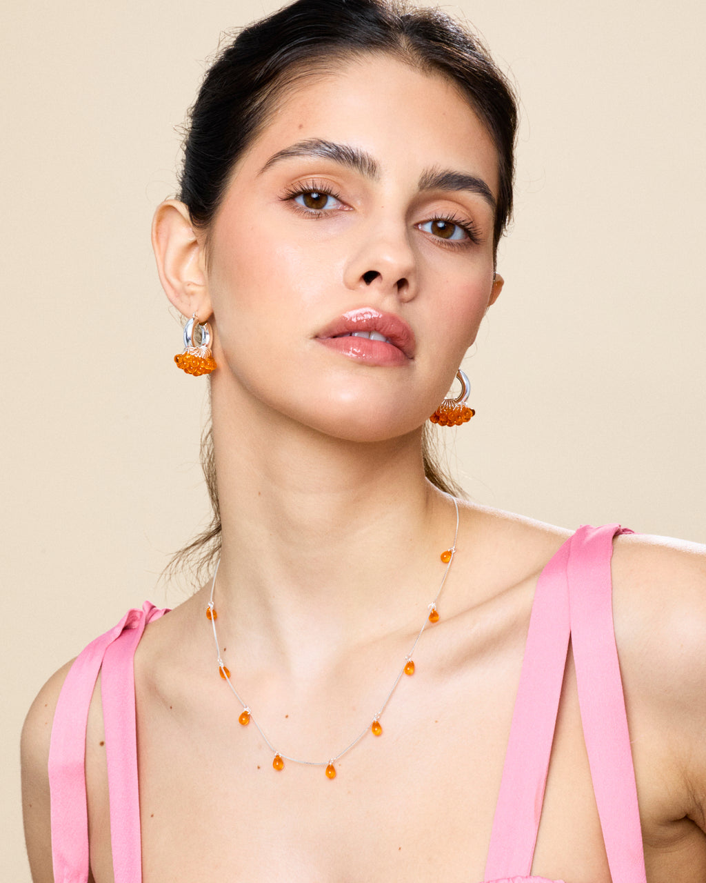 Tangy Twist Earrings in Silver