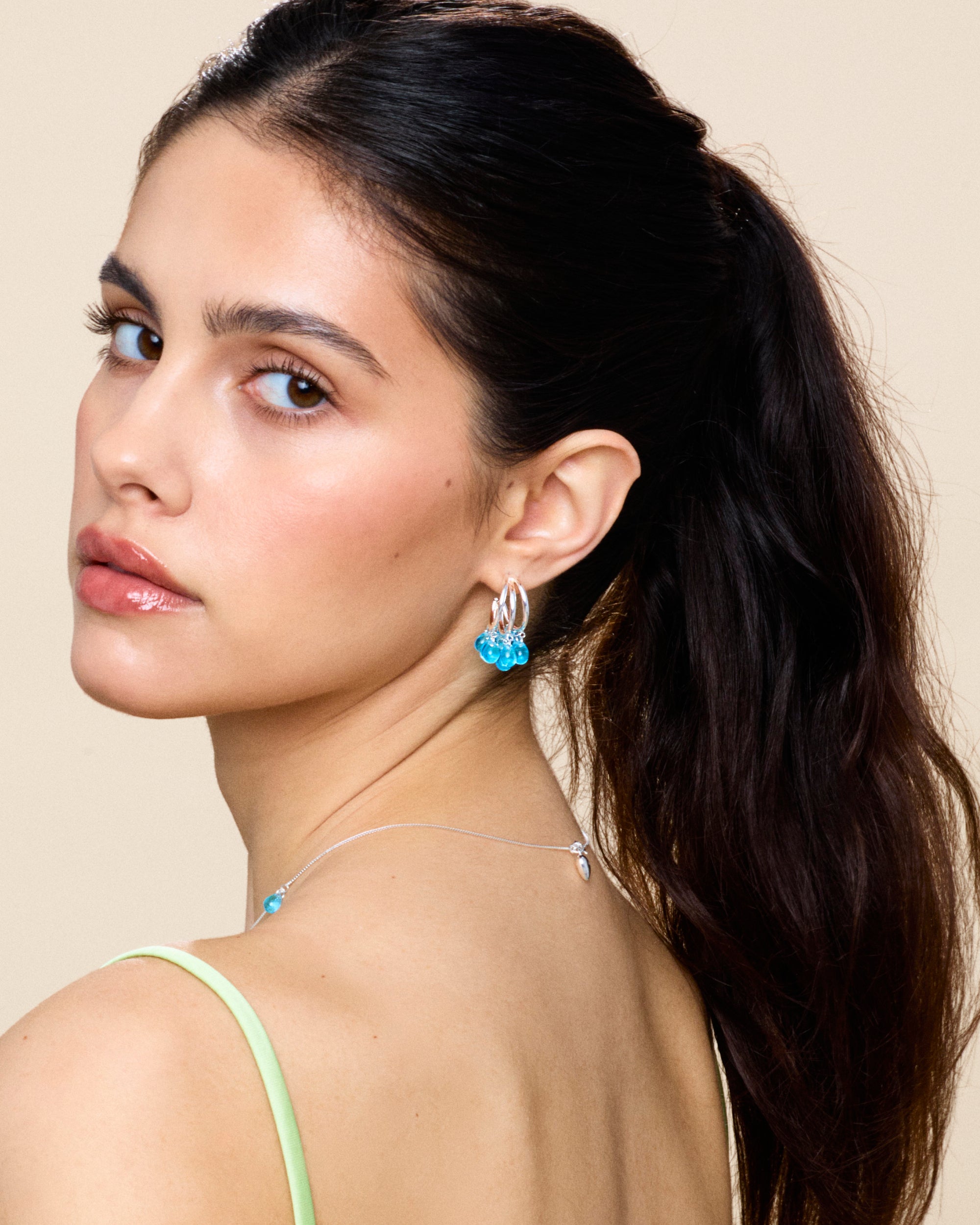 Mermaid Milkshake Earrings in Silver