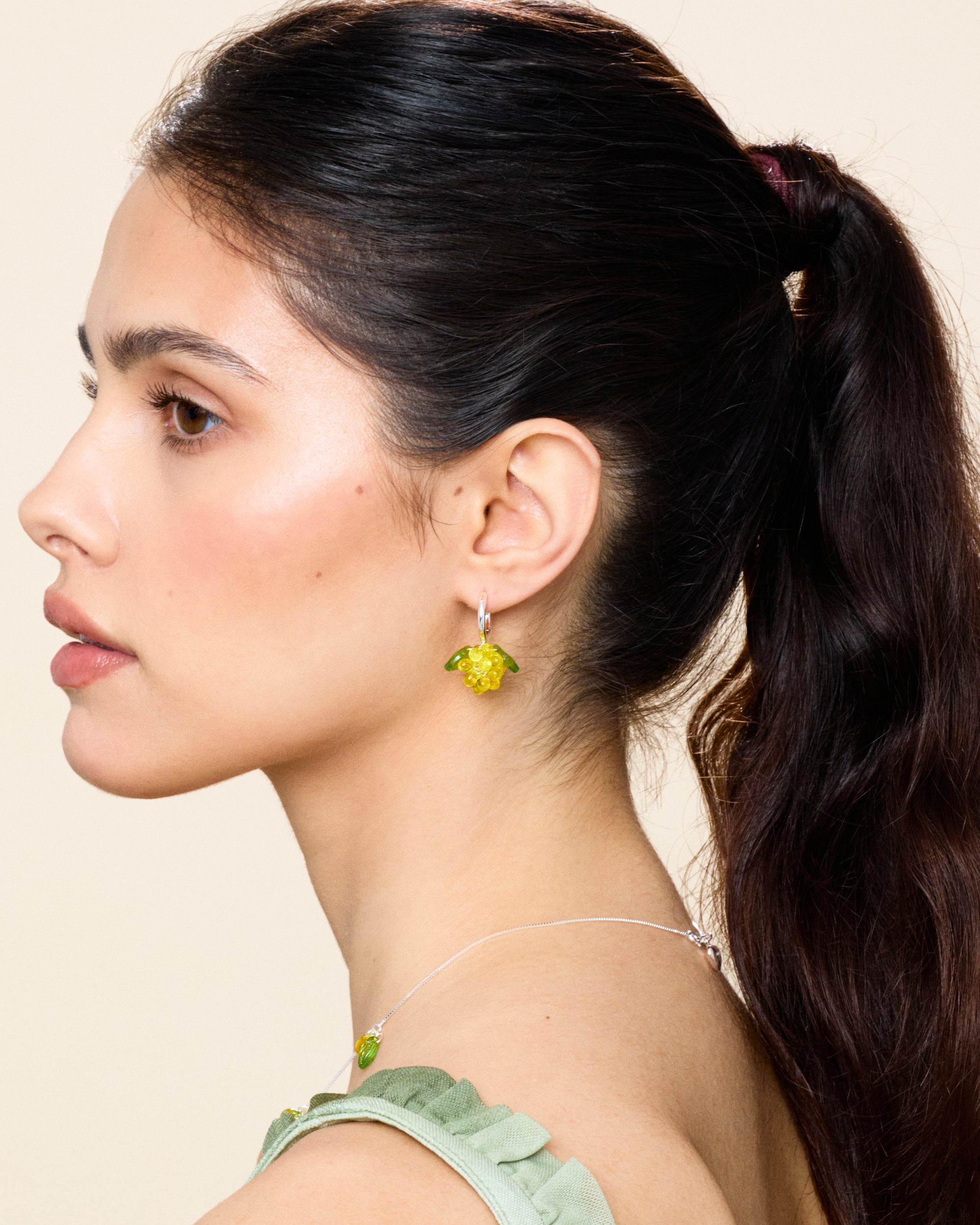Mini Lemon Jam Earrings in Silver