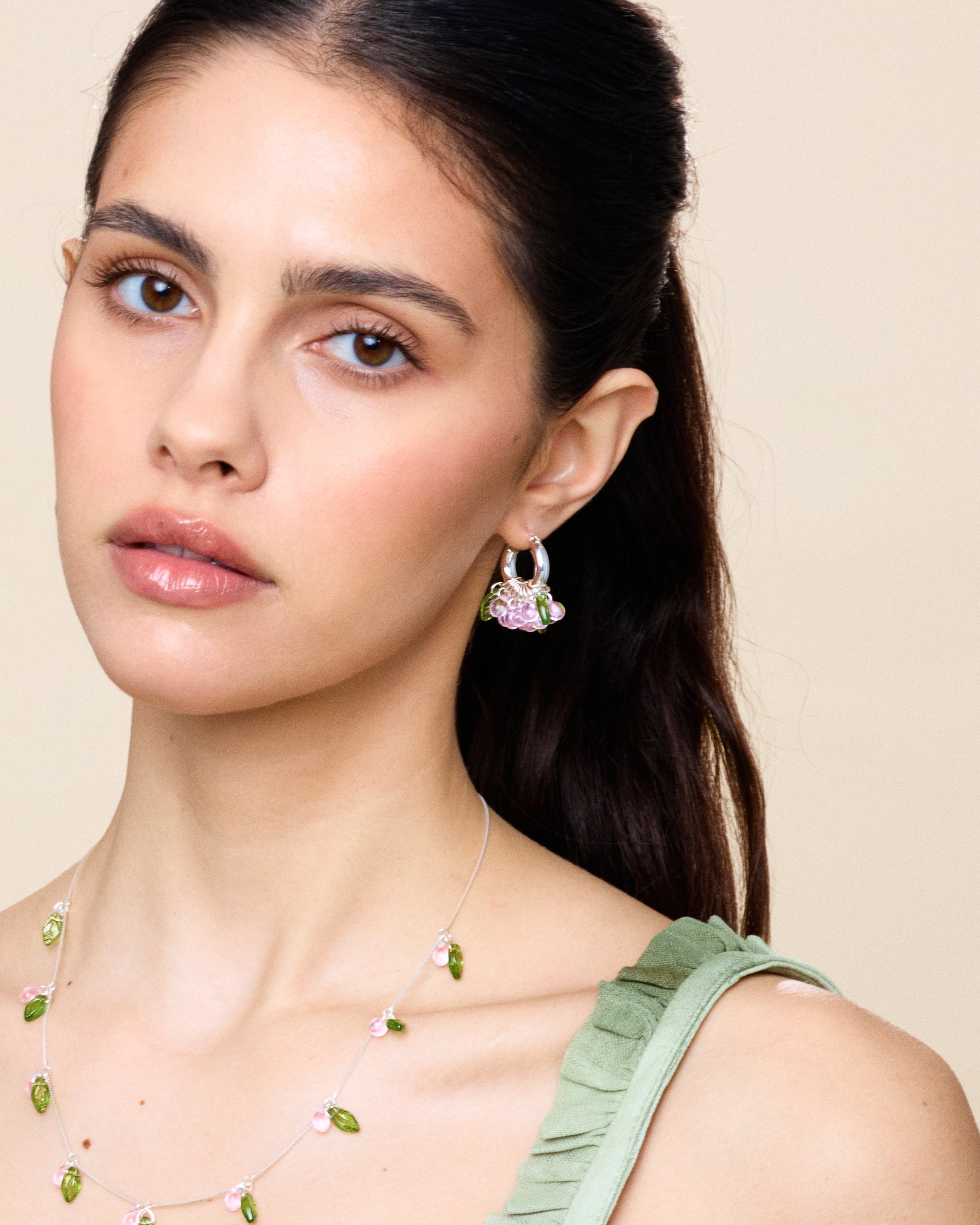 Mini Baby Blossom Earrings in Silver