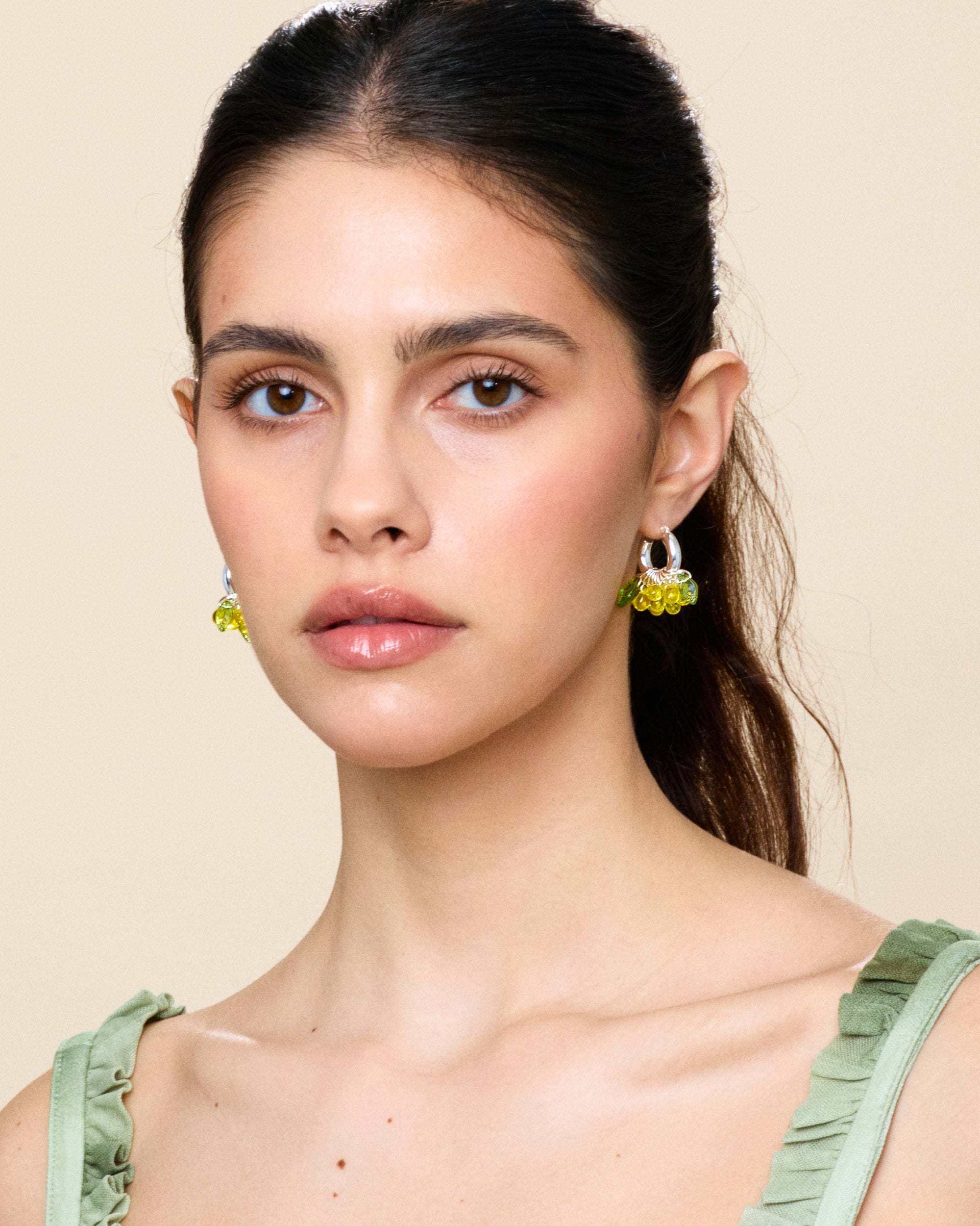 Mini Baby Buttercup Earrings in Silver