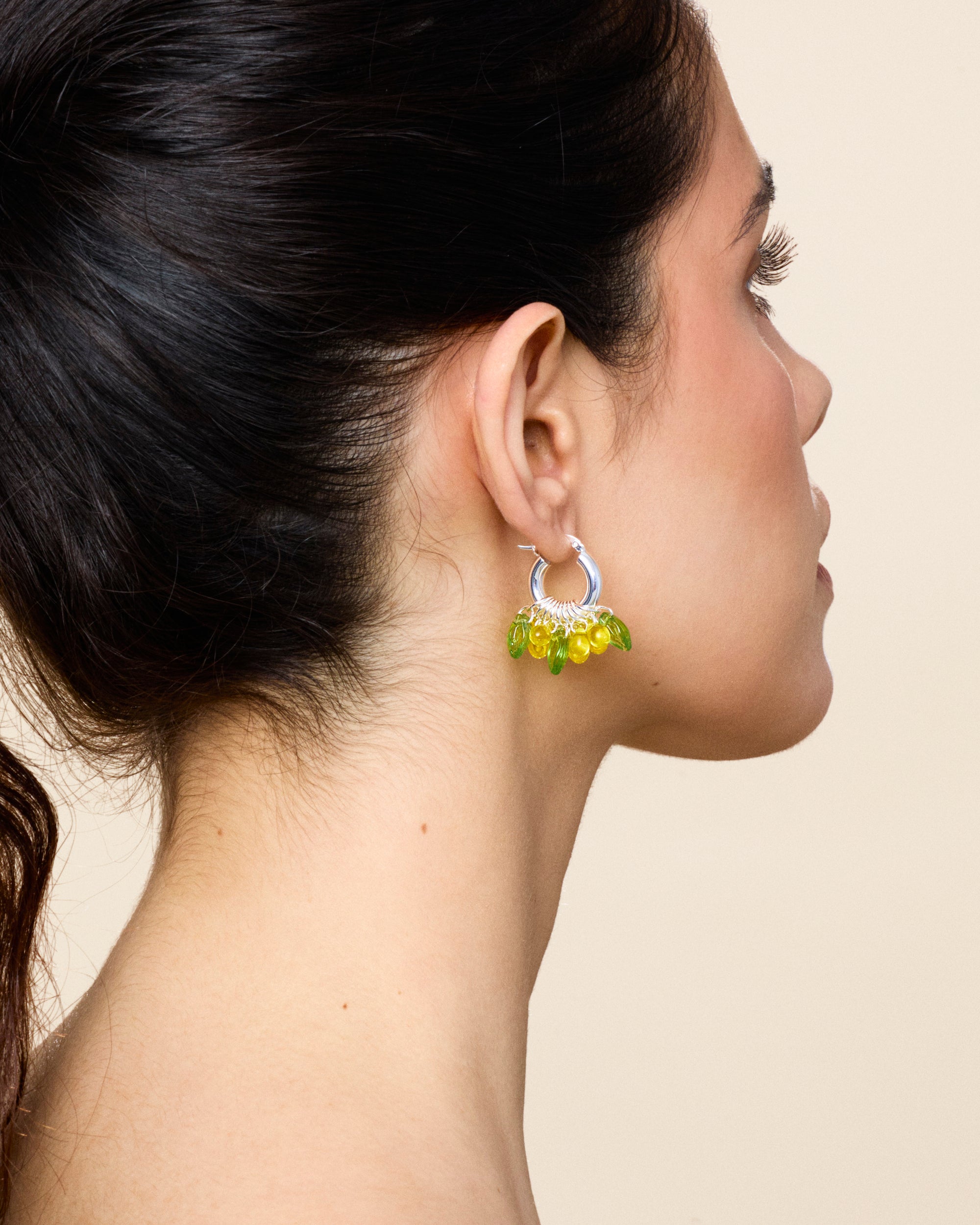 Mini Baby Buttercup Earrings in Silver