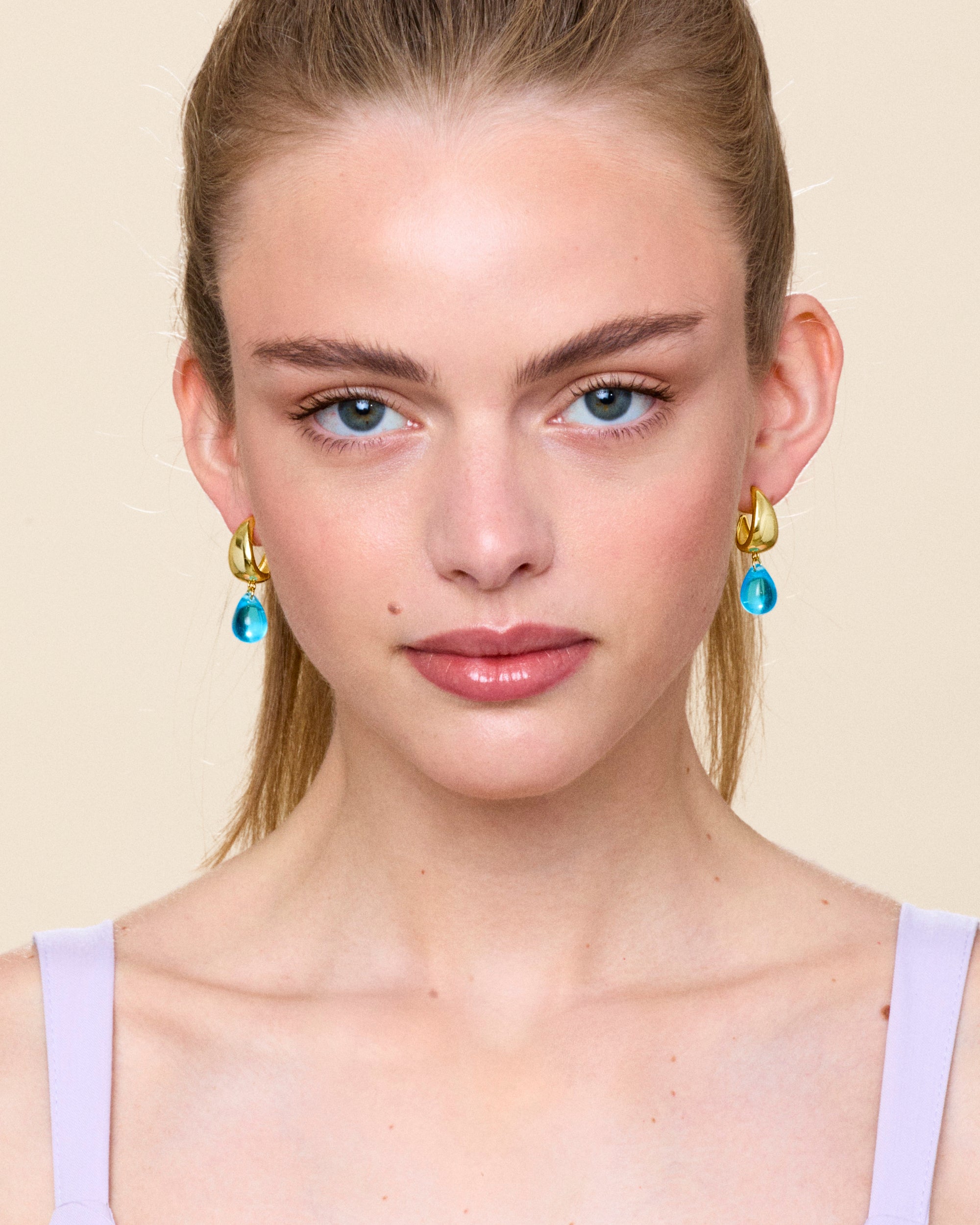 Aqua Drop Earrings