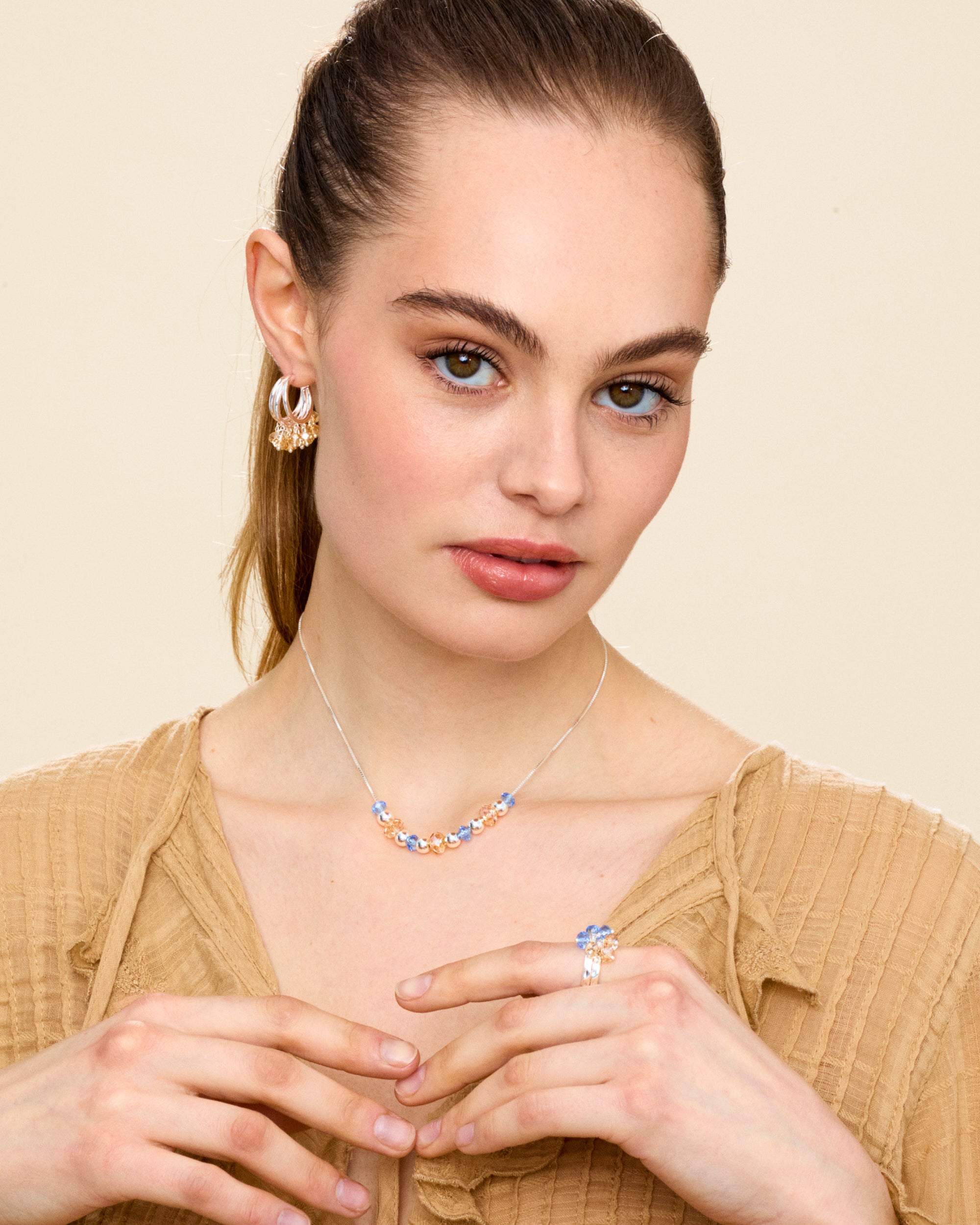 Moondust Necklace in Silver