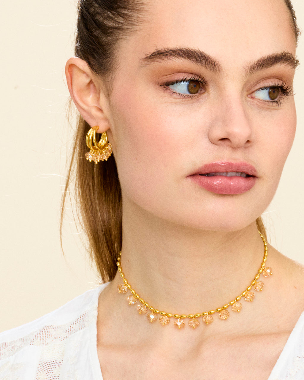Cream Supreme Earrings