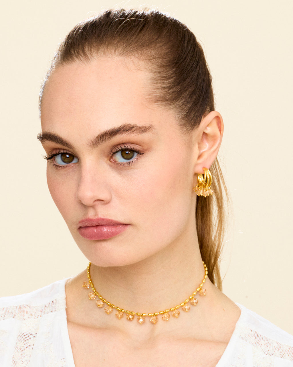 Cream Supreme Earrings