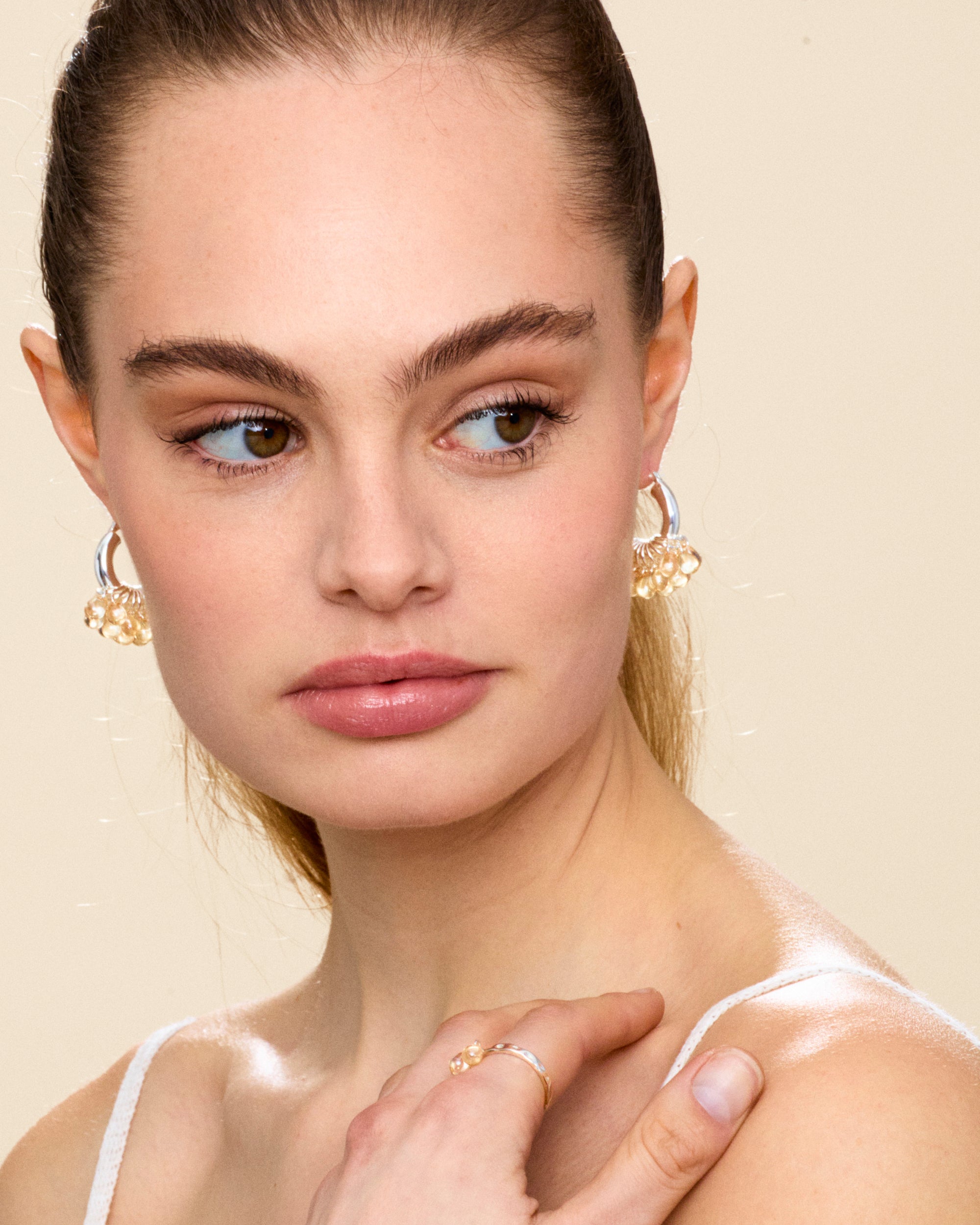 Cookie Dough Earrings in Silver