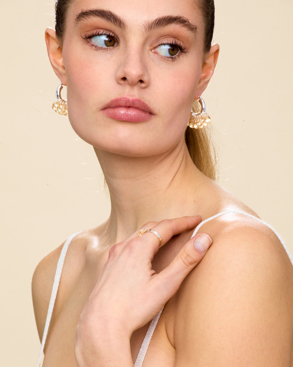 Cookie Dough Earrings in Silver