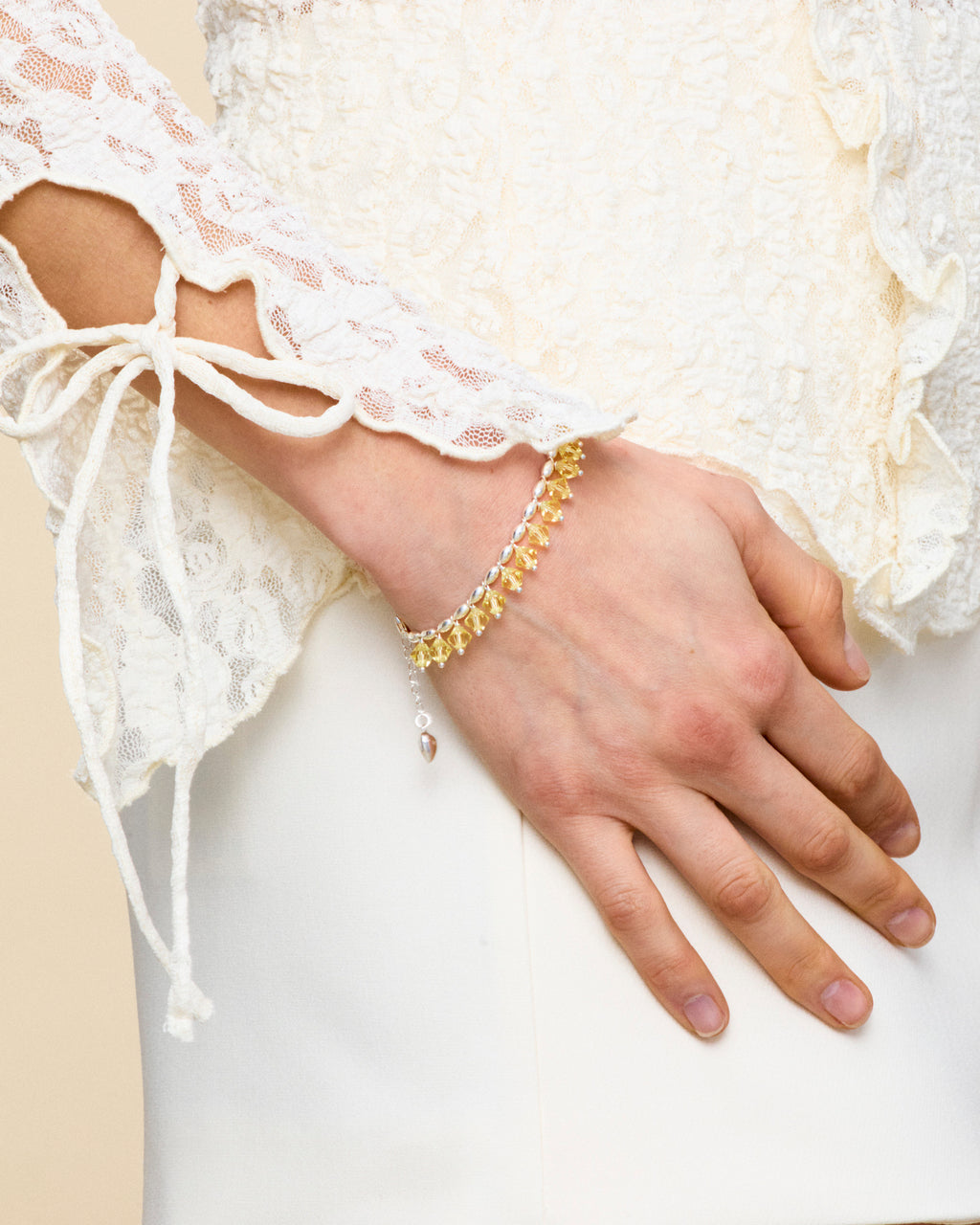 Fields of Gold Bracelet in Silver