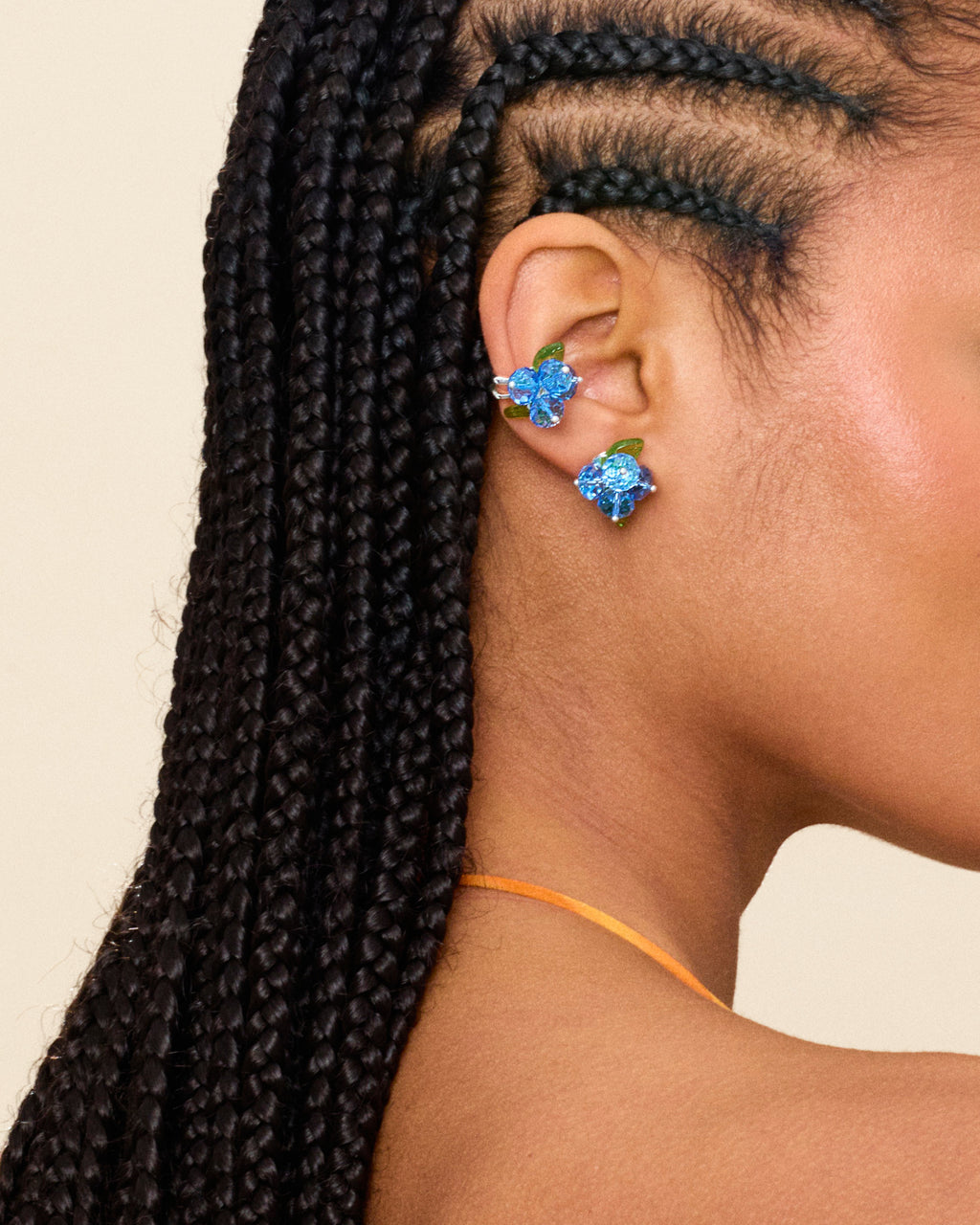 Blueberry Romance Earcuff Hopea
