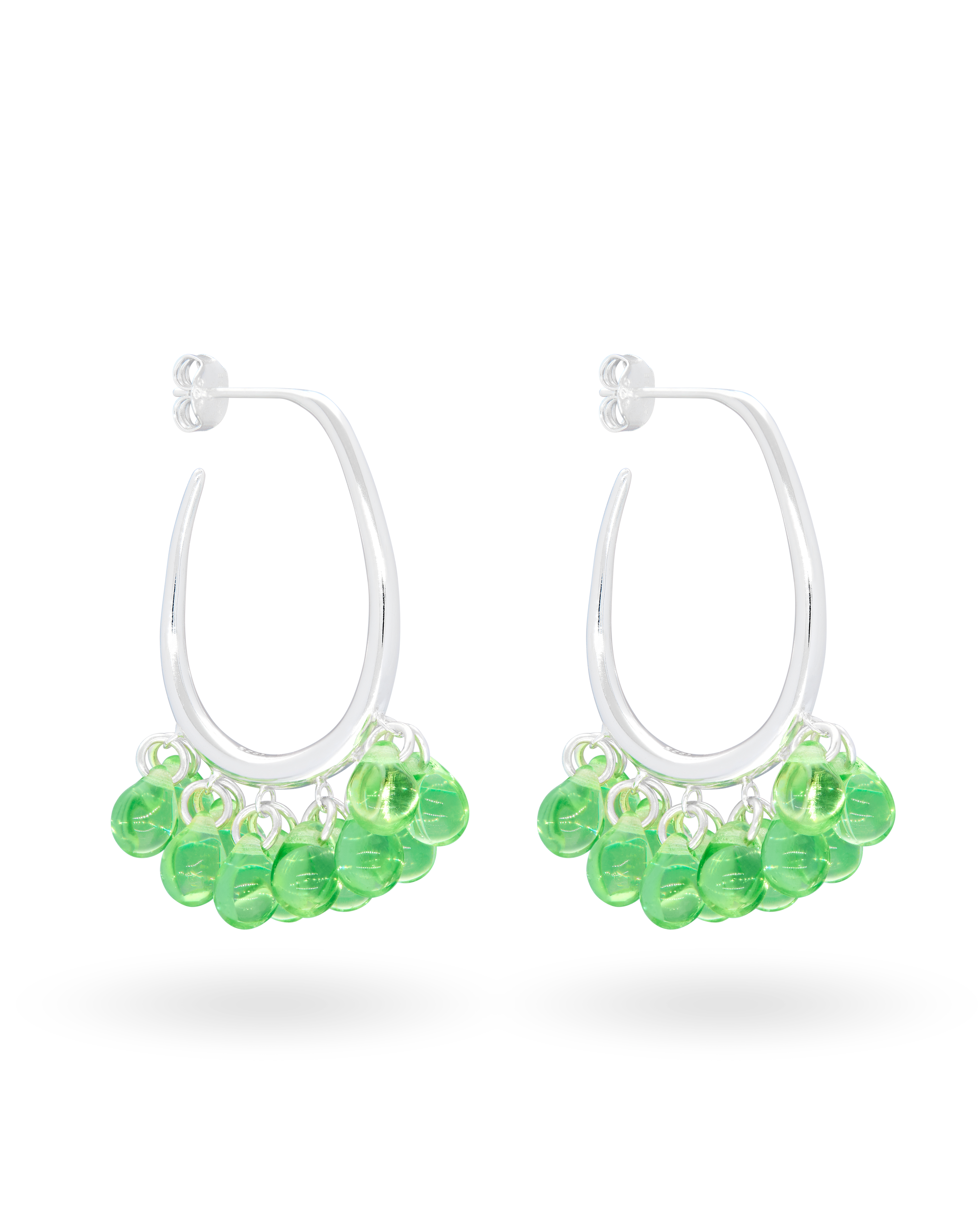 Apple Dew Earrings in Silver
