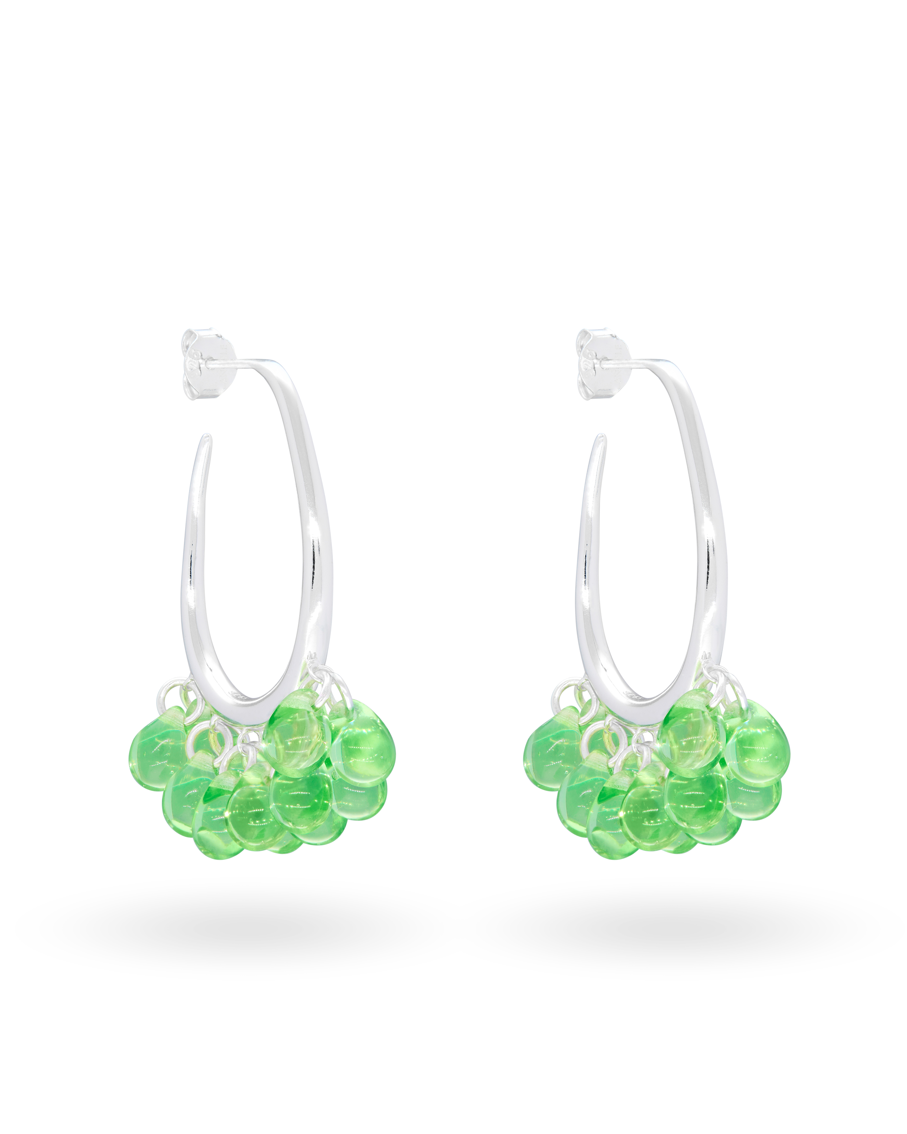Apple Dew Earrings in Silver
