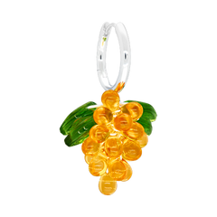 Apricot Jelly Earrings in Silver