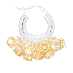 Mini Biscuit Bliss Earrings in Silver