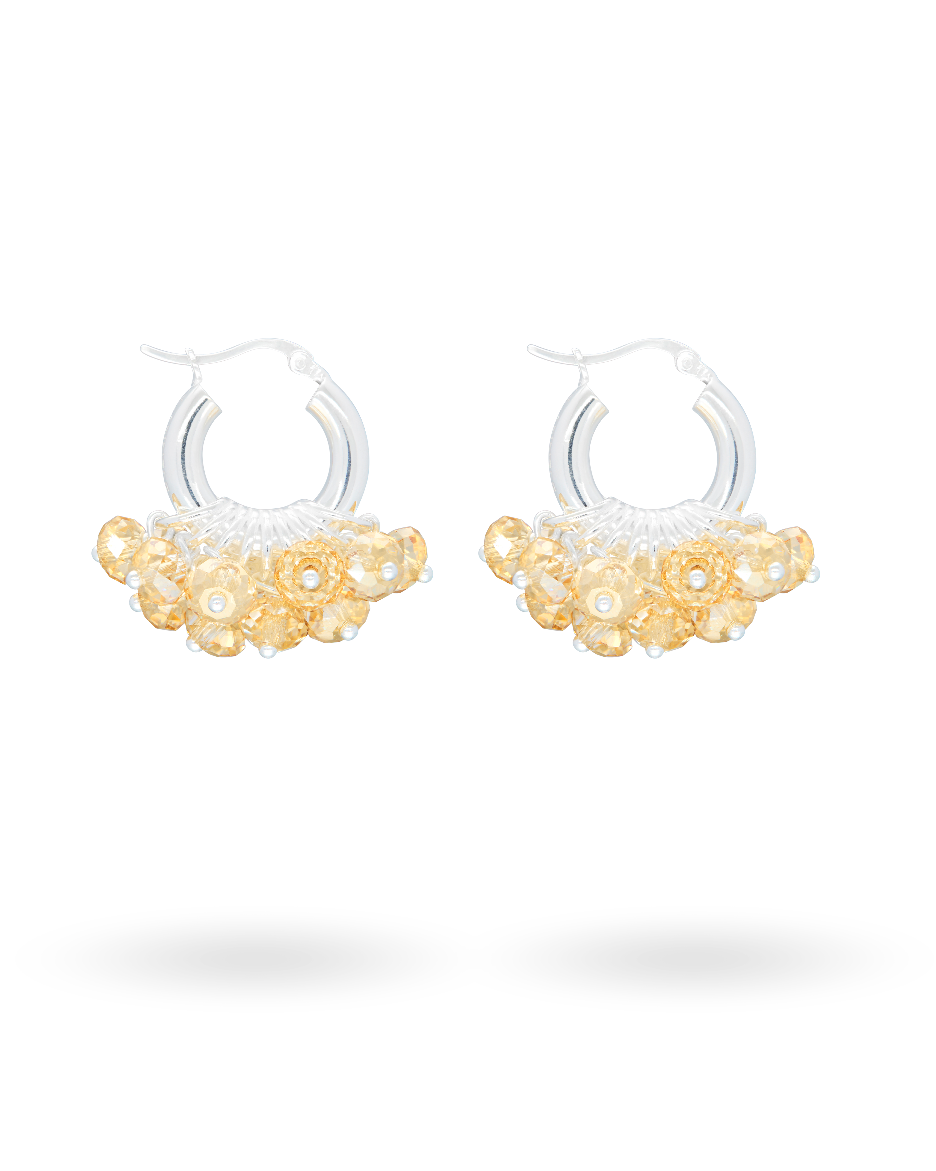 Mini Biscuit Bliss Earrings in Silver