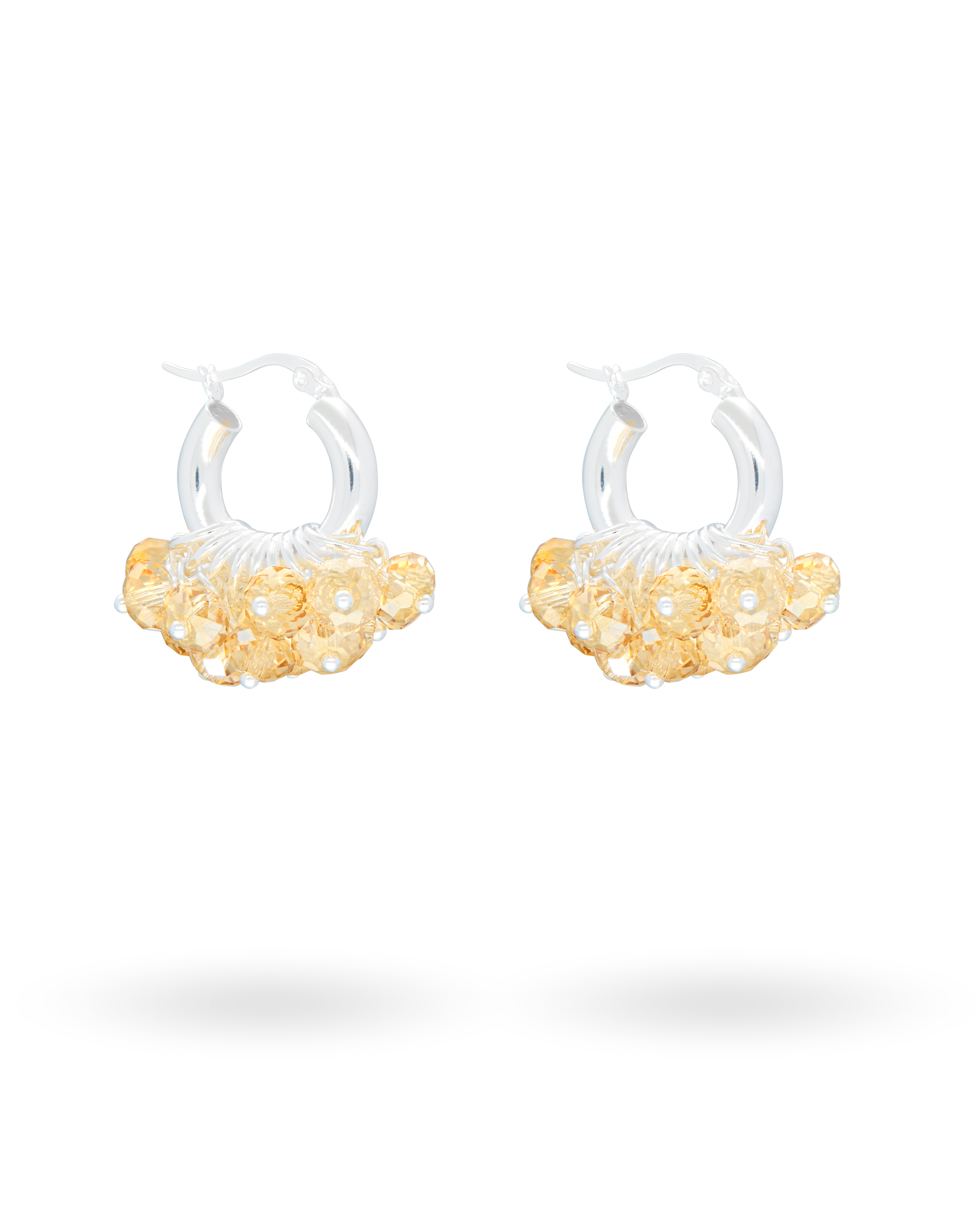 Mini Biscuit Bliss Earrings in Silver