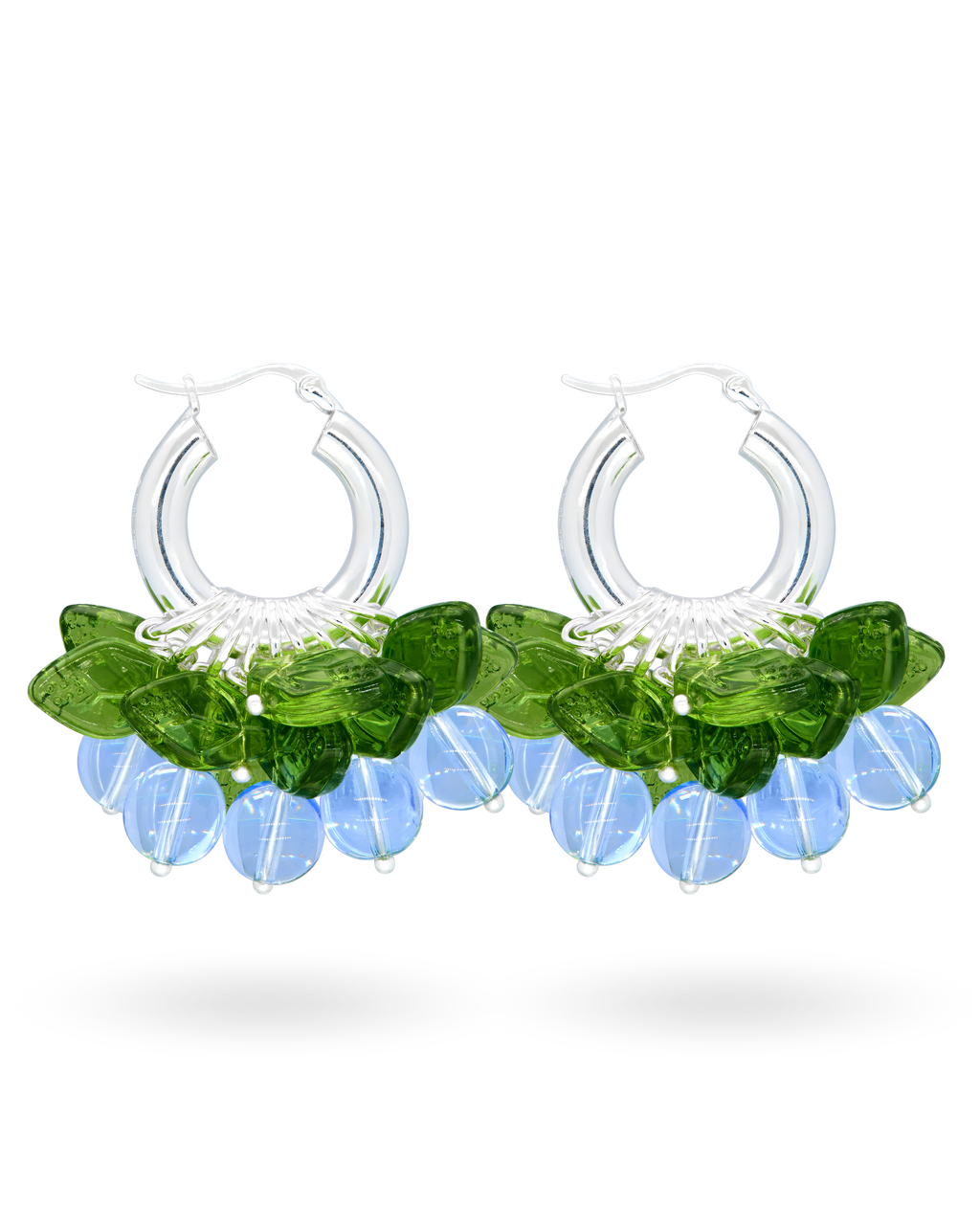 Blueberry Fields Forever Earrings in Silver