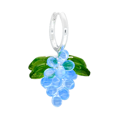Blueberry Jelly Earrings in Silver