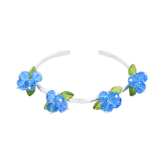 Blueberry Romance Bracelet in Silver