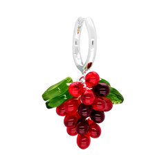 Candy Currant Jelly Earrings in Silver